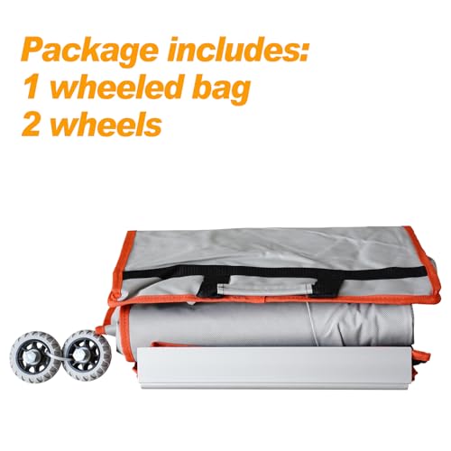 Eurmax USA Heavy Duty Wheeled Roller Bag Pop up Canopy Tent Universal Rolling Storage Bag for 10x15 Canopy Instant Tent (Grey) - color: Gray, size: 10x15