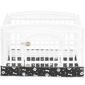 Dog Playpen Bottom Pad Fits for 36 Inch 4 Panels Exercise Pet Playpen, Dog Crate Pad Puppy Playpen Pad, Hoop and Loop Design (Note: Playpen Not Included). -Black - color: Black