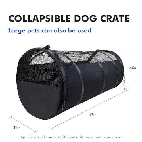 Pet Tube Soft Sied Dog Carries,Extra Long Cat Tunnel for Cars, Outsidet Enclosures Playpen Tunnel Catio for Long Distance Travel Road Trip