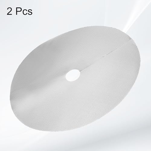 HARFINGTON 2pcs Tree Mulch Ring 40.2 Inch Non-Woven Round Tree Protector Weed Barrier Mat Plant Cover Rings for Weed Grass Control Root Protection, Silver - size: 40.2