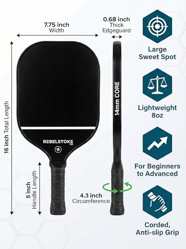 Complete Pickleball Set of 4 with Bag, Pickle Ball Paddle Set of 4, Designed in The USA, Pickleball Racket for Adults Comfort Grip, Indoor Outdoor Pickle Ball Kit, Pickleball Paddles 4 Pack - style: Ivory Axis