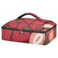 Casserole Carriers for Hot or Cold Food Reusable Casserole Dish Carrier Insulated Thermal Large Capacity Durable Perfect for Party Camping Family Gatherings Yellow Fish - color: Cartoon Red Strawberry