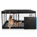 PJYuCien Dog Playpen Plus Storage Bag, 31.3" H 8 Panels Puppy Pen with Square Bottom & Top Cover, Heavy Duty Dog Fence for Camping - style: 8-Panels 31.3"W