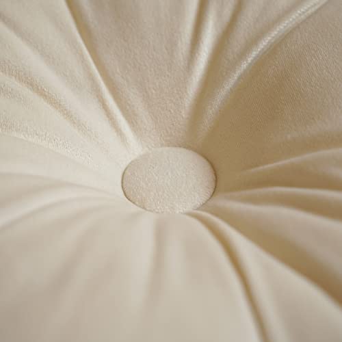 ARTMAGIC Flower Shaped Velvet Decorative Throw Pillow Cushion Ultra Soft Cute Floor Pillow for Couch Bed Sofa, White, 16x16 inch - color: White