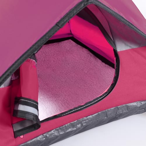 Cat Camping Tent, Cat Tent Bed, Pet Tent for Indoor Cat and Small Dog, Mini Tent (Red, 21 x 21 x 14 Inches) - color: Red