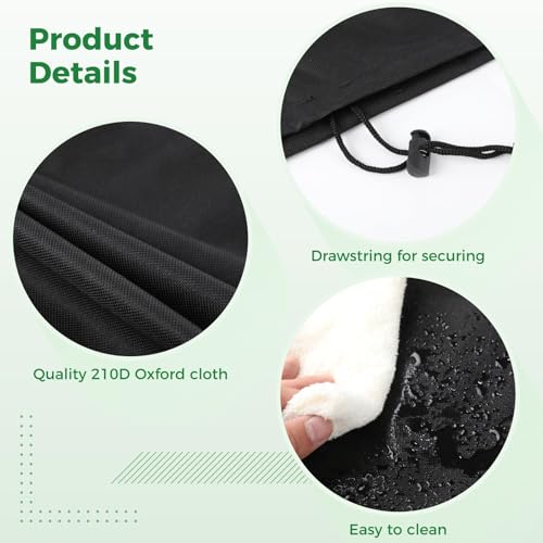 Water Hose Holders for Outside Cover, 600D Oxford Fabric Garden Hose Holder Protector with Adjustable Drawstring, Full Protection Waterproof Sunproof Outdoor Cover for Most Faucet Hangers, 30x10x30 in