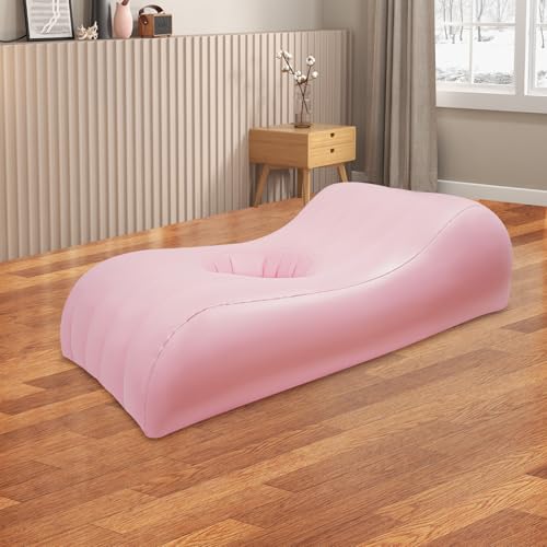 BBL Recovery Air Mattress with Center Hole-Blow Up Mattress Inflatable Couch Waterproof Air Mattress Medical Sofa Chair,PVC Inflatable Bed, Portable Post-Surgery Support Bed for Home & Travel