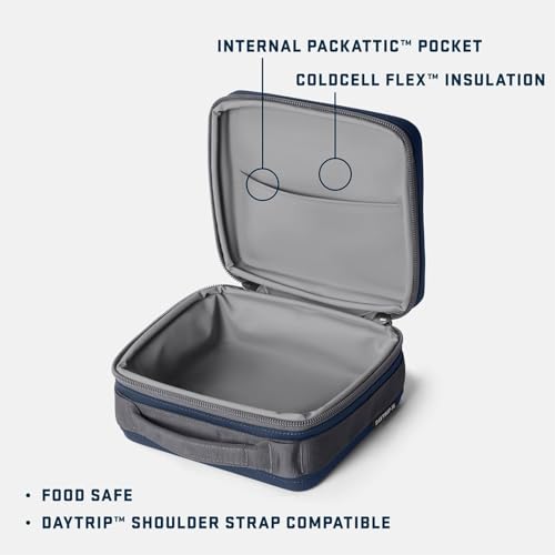YETI Daytrip 3L Insulated Soft Cooler Lunch Box, Classic Navy - color: Classic Navy