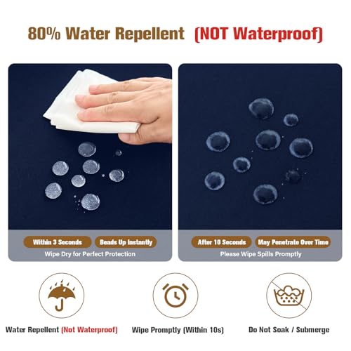 Fitted Rectangle Tablecloth 20 x 30 Inch Elastic Table Cloth for 2.5ft Table, Stretch Spandex Table Cover Navy Washable Polyester Table Top Cap Cover for Dining Picnic Camping Indoor and Outdoor - color: Navy, size: 30" x 20" (Rectangular)