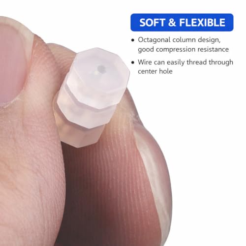 100pcs Silicone O Rings Donuts, Cable Frame Wrap Protector Accessories for Inner Brake & Derailleur Cables