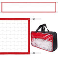 Replacement Pool Volleyball Net Adjustable Length 15ft - 25ft, Portable Volleyball Net for Outdoor Backyard Swimming Pool Beach - color: red
