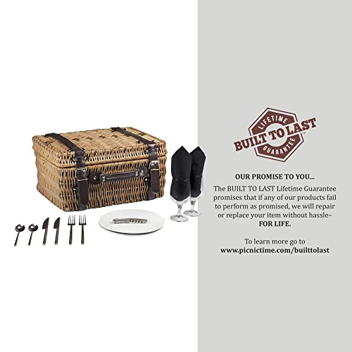 NCAA Alabama Crimson Tide Champion Picnic Basket with Deluxe Service for Two, Black