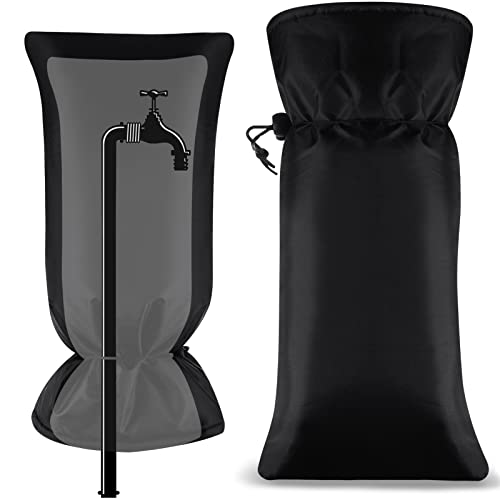Large Faucet Cover, Outdoor Winter Faucet Protector, Spigot Cover Water Spigot Socks for Freeze Protection, 23.6'H x 11.8'W, Thickened Waterproof Insulation for Outdoor Garden Hose Tap(1 Piece)