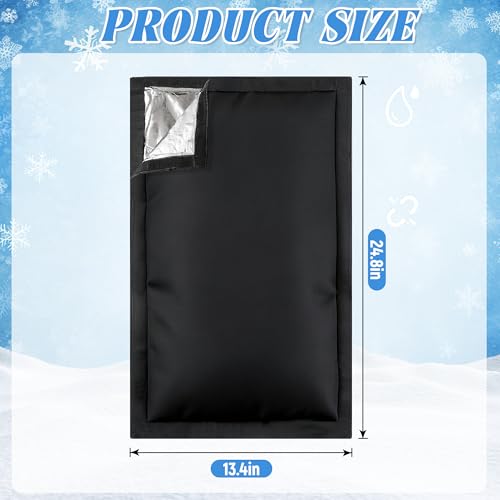 Outdoor Faucet Covers for Winter, 24.8"H×13.4"W - Waterproof Oxford Fabric Water Faucet Cover, Freeze Protection Outdoor Faucets Hose Bibs for Wall Taps Garden, Lawn, and Sprinkler Systems - size: 24.8×13.4inch
