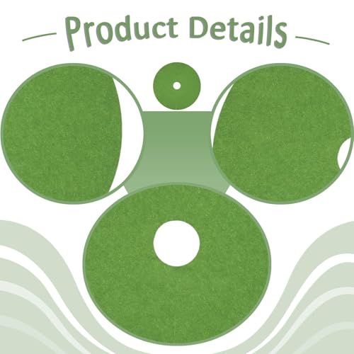 10Pcs Tree Weeding Barrier Mats Ground Covers Tree Protection Mats for Landscaping, Green - color: green