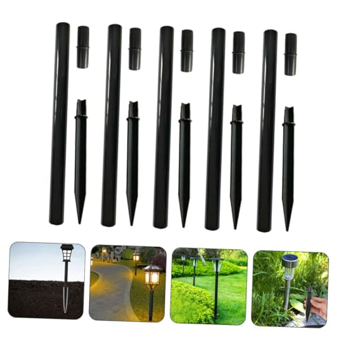 Lawn Light Accessories 15-Piece Set Plastic Replacement Joints Extension Poles and Stakes for Outdoor Solar Lights Landscape Lighting