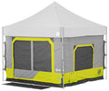 E-Z UP Camping Cube 6.4, Converts 10' Straight Leg Canopy into Camping Tent, Limeade - color: Limeade