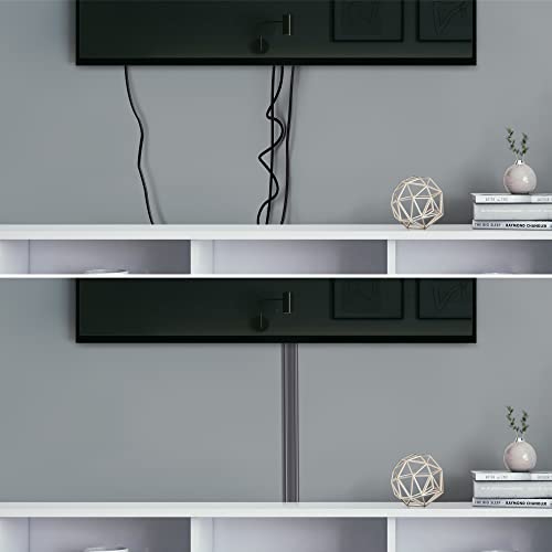 ZhiYo TV Cord Cover for Wall, 31.5 inch Cable Concealer, Cord Hider for Wall Mounted TV, Paintable Wall Cable Cover to Hide Wires, Grey Cable Raceway Kit, 2X L15.8in W1.5in H0.75in - color: Grey, size: W1.5in x H0.75in - L31.5in