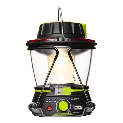 Lighthouse 600 Multi Functional Adjustable Light Perfect for Camping, Outdoor Events, or Emergency use Lumens USB Charging of Phones and Small Devices Long-Lasting Lithium Battery. - style: Lighthouse 600