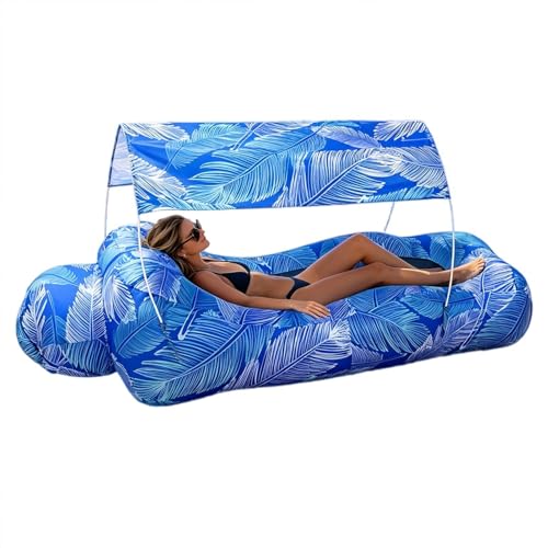 Inflatable Beach Lounger, – Stylish Pool Air Sofa Sun, Shade Easy Set Up, Hiking Outdoor Camping Picnic Vacation | Outdoor Camping Hiking Picnic Vacation Backyard Seaside Versatile