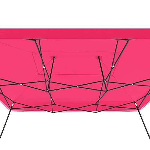 AMERICAN PHOENIX 10x15 Tent Pop Up Canopy Easy Portable Commercial Instant Canopies Outdoor Market Shelter (10'x15' (Black Frame), Pink) - color: Pink