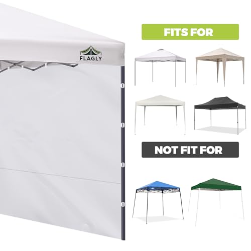 10x10 Pop Up Canopy Sidewall - 1 PC 300D Waterproof Attachable Tent Wall, Privacy Shade for Outdoor Events, Vendor Booths (Tent Not Included, Basic Style) - style: Basic Style