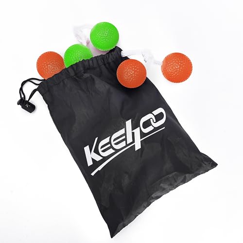 KH Ladderball Balls Set Replacement Balls Ladder Toss Game Balls Soft Golf Balls Safe for Kids(6 Pack) - color: Orange,green