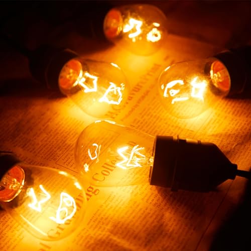 S14 Incandescent Edison Light Bulbs - 11W Vintage Clear Glass Bulbs with E26 Medium Screw‐Base, Warm Filament Replacement Bulbs for Outdoor Patio Garden String Lights, 20 Pack - style: 20 Pack