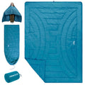 iClimb 3M Thinsulate Insulation Warm Camping Blanket Ultralight Compact - color: Blue, size: 72.8” × 55”, 1.52 lb