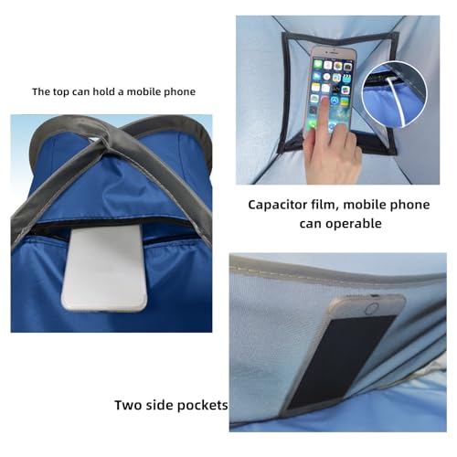 Luocute Head Tent for Beach, Pet Shade Canopy, Indoor Outdoor Small Pop Up Sun Shade for Head Face (M Size 0.15kg 70X50x45cm) - style: M Size 0.15kg 70X50x45cm