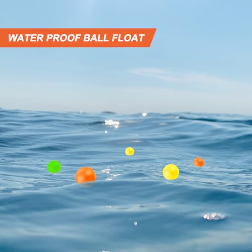 Pandahero Beach Paddle Ball Replacement Set - 12 Colorful High Visibility Waterproof Balls, Suitable for Smash Ball, Pro Kadima, and All Kinds of Outdoor Beach Paddle Games - style: 12 balls