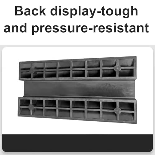 Rubber Ramps for Door Threshold Outdoor Cable Protector Cover Anti-Slip 600 Lbs Capacity, Screw Fixing for Driveways, Gardens & Industrial Use(10x50x80cm/3.9x19x39in) - size: 10x50x80cm/3.9x19x39in