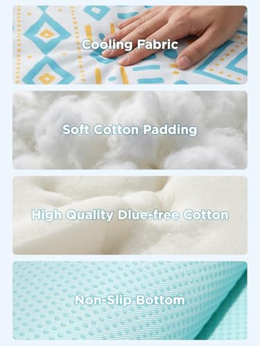 Dog Cooling Mat for Dogs & Cats, Soft Breathable Cooling Pad for Dog Bed, 30"x20" Self Cooling Crate Mat for Dogs, No Gel Washable Non-Slip Pet Cooling Mat Indoor Outdoor, Bohemia - color: Bohemia, size: 30"x20"(Medium)