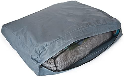 Molly Mutt Water-Resistant Dog Bed Liner, Polyester Bed Liner for Dogs, Easy to Clean, Gray, Small,22"x27"x4.75" - size: Small, style: New Version