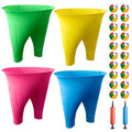 Granny Pants Yard Game, Outdoor Game with Bouncy Ball and Air Pump, Team Relay Family Reunion Party Field Game - size: 4PCS