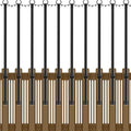 NUERPO 10 Pack String Light Poles,5Ft Metal Poles for Outdoor String Lights,Outdoor Light Poles with Post,Poles/Stand for Outside,Patio,Deck,Backyard,Garden Wedding,Party - size: 10 Pack 5FT String Light Pole