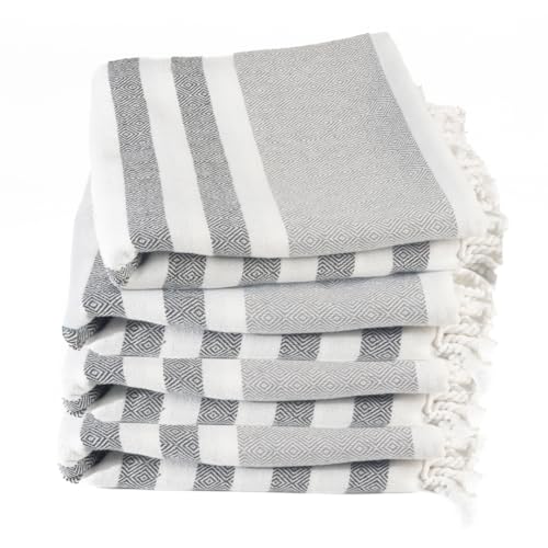 Cotton Turkish Beach Towel with Towels Oversized 36"x72" Pool Absorbent Extra Large Quick Dry Sand Travel Towel (Mélange Drift, 4 Pack) - color: Mélange Drift, size: 4 Pack