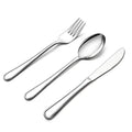 LIANYU 12-Piece Kids Silverware Set, Stainless Steel Toddler Utensils Flatware Set, Child Cutlery Tableware for 4, Include knives Forks Spoons, Mirror Finished, Dishwasher Safe - color: Silver