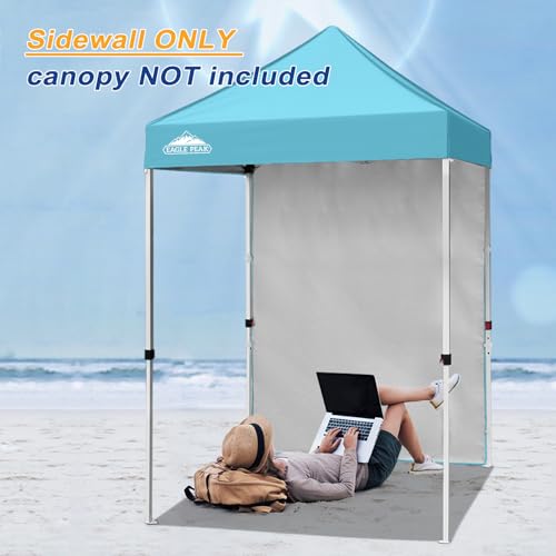 EAGLE PEAK Canopy Sidewall for 5x5 Pop Up Canopy Frame, Single Side Wall Panel Only (Fits 5x5 Straight Leg Frame, Canopy Top or Frame NOT Included), Light Blue - color: Light Blue