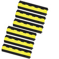 6 Pack Rubber Cable Protector Ramp with 2 Channel, 11000 LBS Load Capacity, Modular Floor Cord Wire Hose Cover, Heavy-Duty Driveway Speed Bump for High Traffic Areas - size: 6 Pack