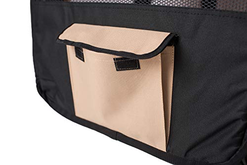 Armarkat Model PP003BGE-XL Portable Pet Playpen in Black and Beige Combo, Extra Large