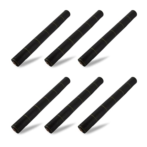 DeWitt 6-Pack Sunbelt Weed Barrier Fabric 3.2 oz, 6 x 300 Feet – Heavy-Duty Ground Cover Mat for Greenhouse Floors, Garden Rows, Raised Beds, Yard Gardening, and Outdoor Landscape Protection - size: 6 Pack, style: 6' x 300'