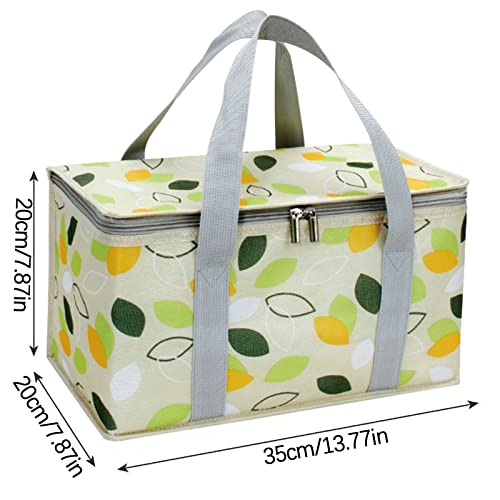 Cooler Bags Insulated for Beach, 15-Can Leakproof Soft Insulated Cooler Bag, Large Collapsible Portable Picnic Basket, Cooler Bags for Travel for Camping Beach Fishing,12.71quart - color: green