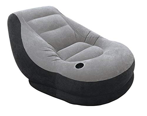 Intex Inflatable Ultra Lounge Chair with Cup Holder and Ottoman Set (3 Pack) - size: 3 Pack