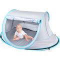 Baby Beach Tent,Large Pop Up Beach Tent Sun Shade for Beach,Portable Baby Travel Tent with Mosquito Net,Indoor Baby Play Tent,UPF 50+ UV Protection Sun Shelters for Infants - style: Gray