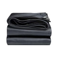 10 x 12ft Tarps Heavy Duty Thick Waterproof, Poly Canopy Black Tent Shelter Cover, 16 Oz Tarpaulin Shade, Rip and Tear Proof, UV Resistant Tarpaulin with Grommets and Reinforced Edges - color: Black, size: 10 x 12ft