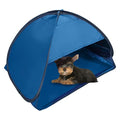 Pop Up Beach Sun Tent, 1 Pack Foldable Pop Up Tent Sun Shelter for Anti-UV Windproof Face Head Shade Protection, Black Glue Blue - color: Blue-vinyl, size: Large