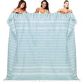 YSYJ Oversized Turkish Beach Towel Giant XXL Beach Towel Quick Dry Sand Free Extra Large Turkish Lightweight XL Beach Blanket for Travel Blue - color: Blue, size: 72"x72"- 1 Pack