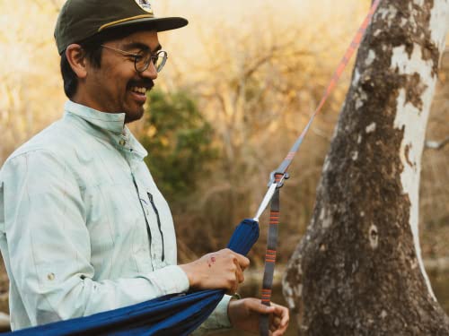 KAMMOK: Roo Single Hammock | Made from Strong & 100% Recycled Water Resistant Ripstop Fabric | Comfortable, Packable, Lightweight (Lifetime Adventure Grade Warranty), Midnight Blue - color: Midnight Blue, size: Roo Single