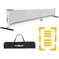 ZENY Portable Pickleball Net Set System with Metal Frame and 22FT Regulation Size Pickball Net with Carry Bag for Backyard, Driveways, Outdoor Game - style: Pickleball Net with Court Marker